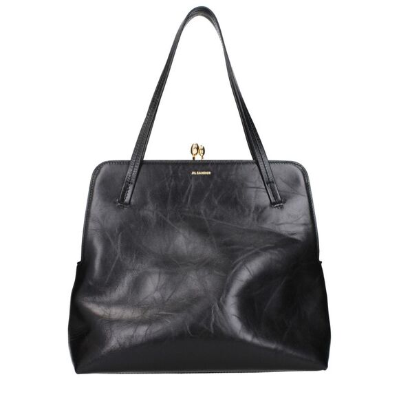 Jil Sander Handbags - Jil Sander Black Leather Shoulder Women's Bag